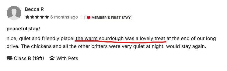 Warm sourdough lovely treat